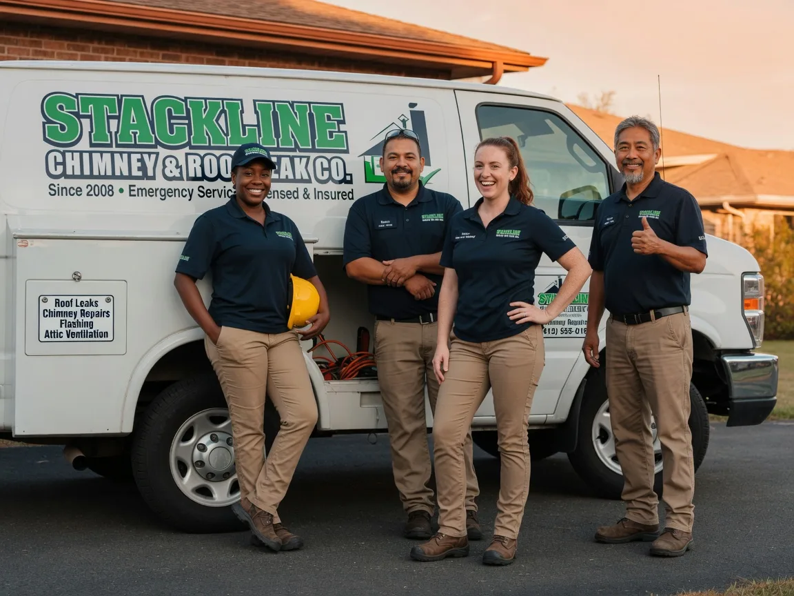 Chimney flashing repair company in Girard, IL